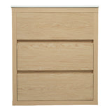 Freestanding Bathroom Vanity With Ceramic Sink, 2 Full Extension Drawers