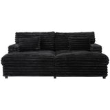 Oversized Double Chaise Lounge Sofa With USB Ports And Cup Holders