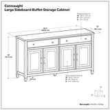 Connaught - Large Sideboard Buffet Storage Cabinet