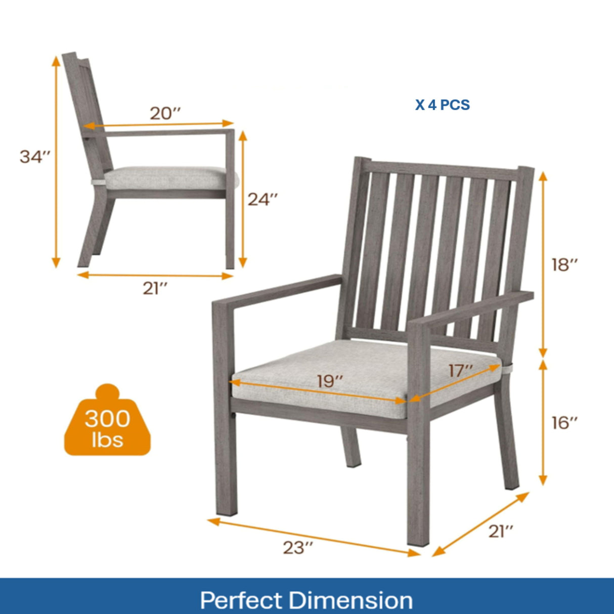Patio Dining Chairs With Thick Cushions