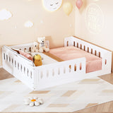 Platform Bed With Guardrail
