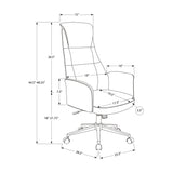 Office Chair With Adjustable Height - Black