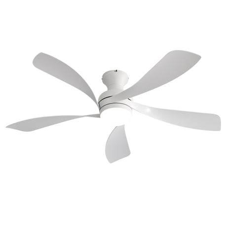 52" Ceiling Fan With 3 Color Dimmable LED Light, DC Reversible Motor, 6 Speed Settings