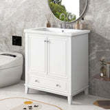 Modern Bathroom Vanity With Sink Combo, Multi Functional Cabinet With Doors And Drawer