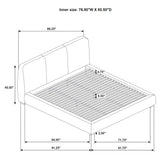 Modern Upholstered Platform Bed With Tufted Headboard