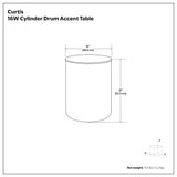 Curtis - Ombre Metal Cylinder Accent Table