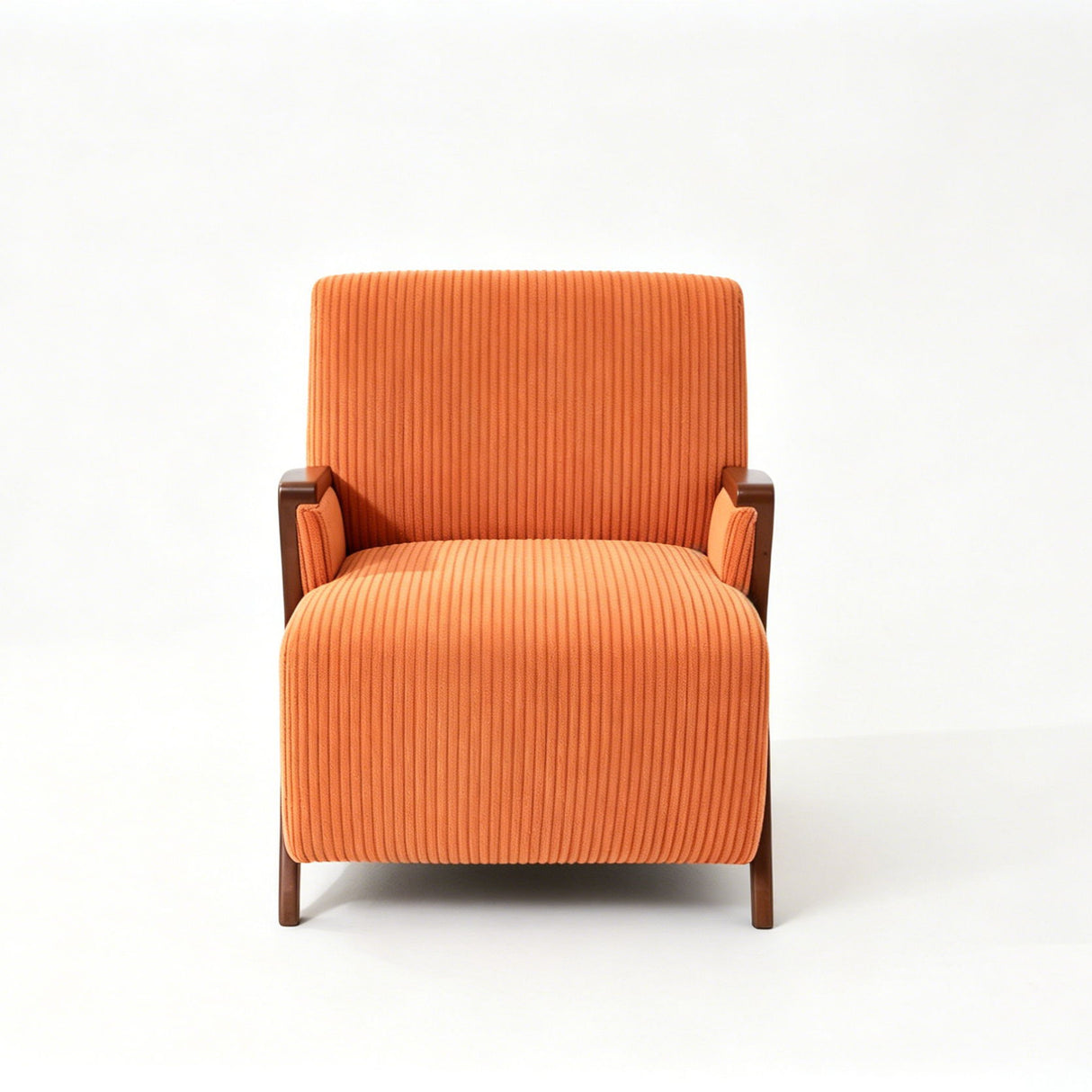 Armrest Accent Chair - Dark Orange