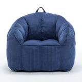 Giant Bean Bag Chair Sofa For Living Room - Dark Blue