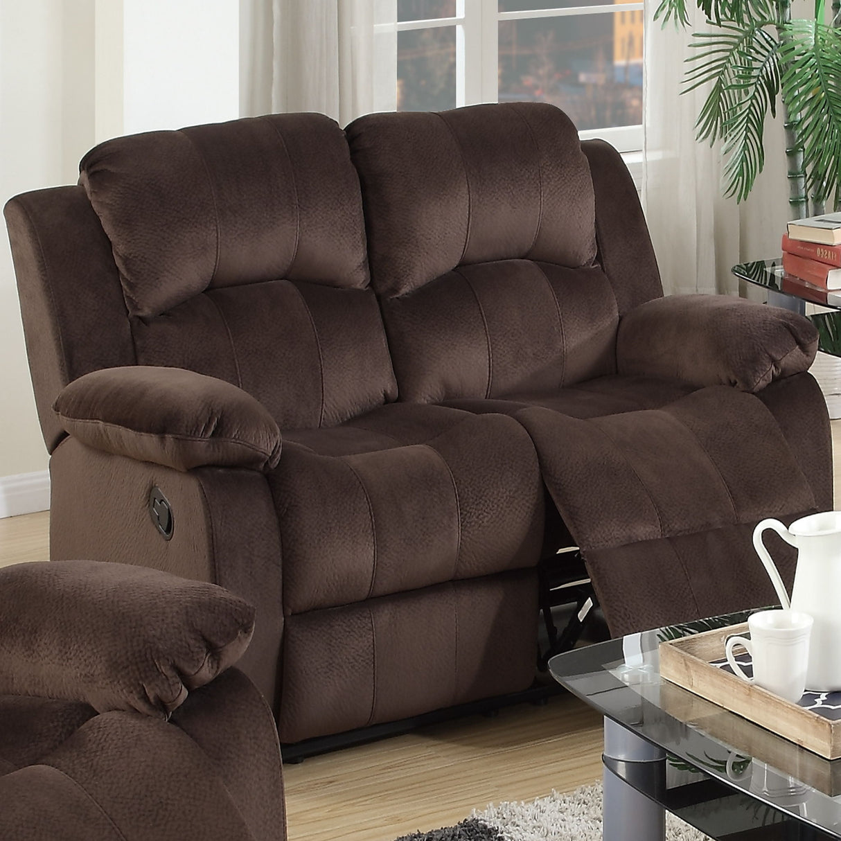 Modern Style Living Room Set With Reclining