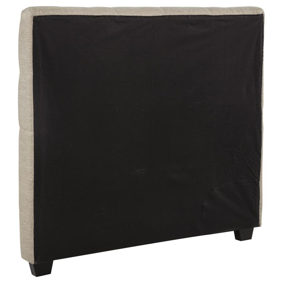 Chloe Upholstered Full Panel Headboard Oatmeal - 300007FB1