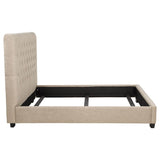 Chloe Upholstered Full Panel Bed Oatmeal - 300007F