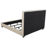 Chloe Upholstered Eastern King Panel Bed Oatmeal - 300007KE
