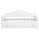 Julie Ann Wood Twin Daybed with Trundle White - 300053
