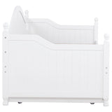 Julie Ann Wood Twin Daybed with Trundle White - 300053