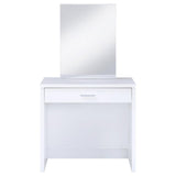 Harvey Vanity Set with Lift-Top Stool White - 300290