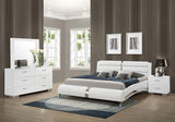 Jeremaine 4-piece Eastern King Bedroom Set White - 300345KE-S4