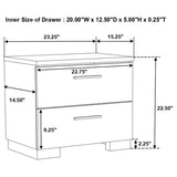 Jeremaine 5-piece Eastern King Bedroom Set White - 300345KE-S5