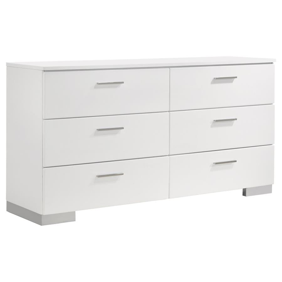 Jeremaine 4-piece California King Bedroom Set White - 300345KW-S4L