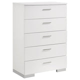 Jeremaine 5-piece California King Bedroom Set White - 300345KW-S5L