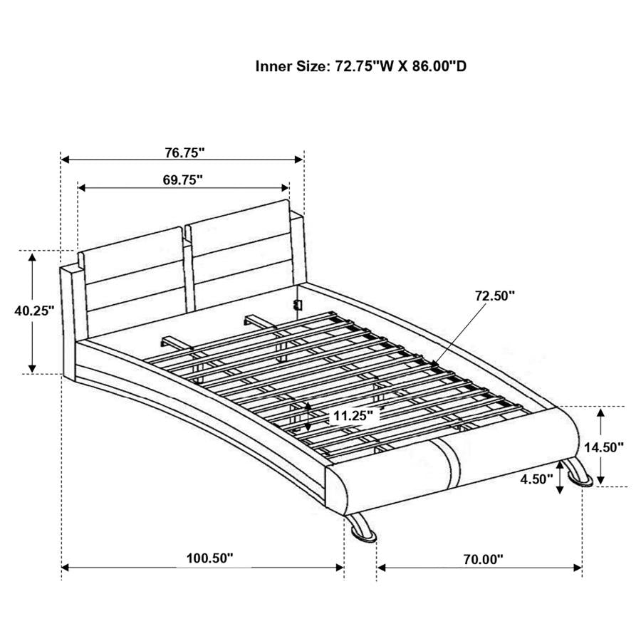 Jeremaine 5-piece California King Bedroom Set White - 300345KW-S5L
