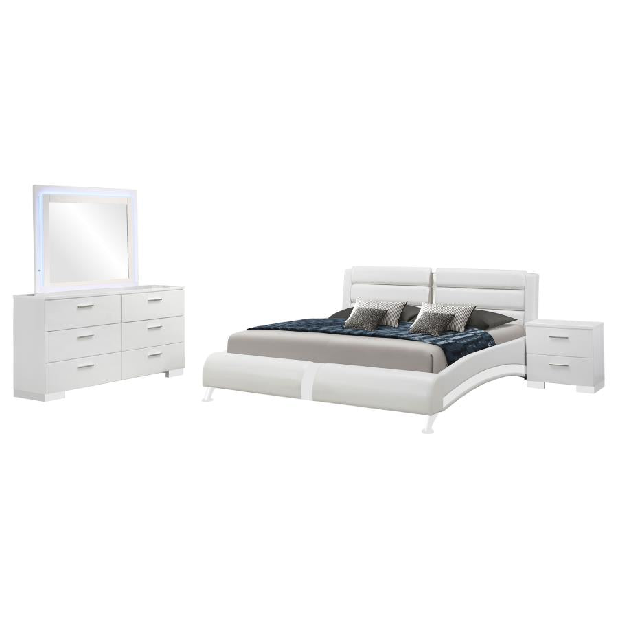 Jeremaine 4-piece Queen Bedroom Set White - 300345Q-S4L
