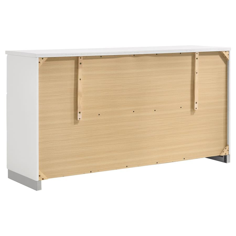 Jeremaine 4-piece Queen Bedroom Set White - 300345Q-S4L