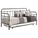 Livingston Metal Twin Daybed with Trundle Dark Bronze - 300398