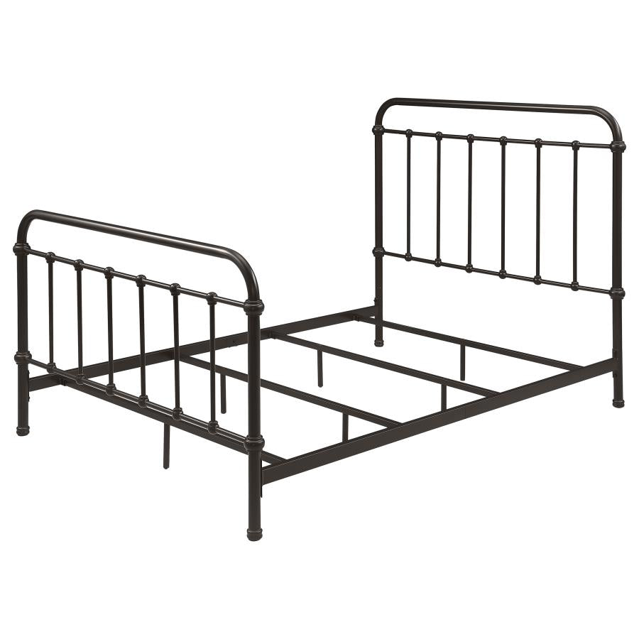 Livingston Metal Full Open Frame Bed Dark Bronze - 300399F