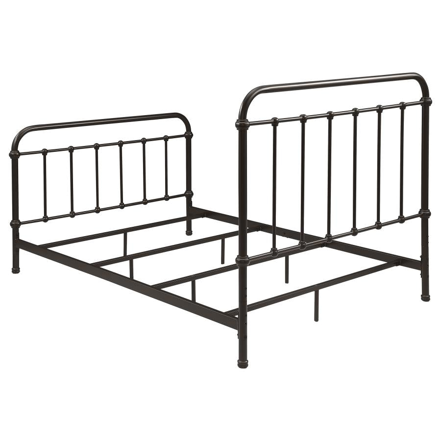 Livingston Metal Full Open Frame Bed Dark Bronze - 300399F