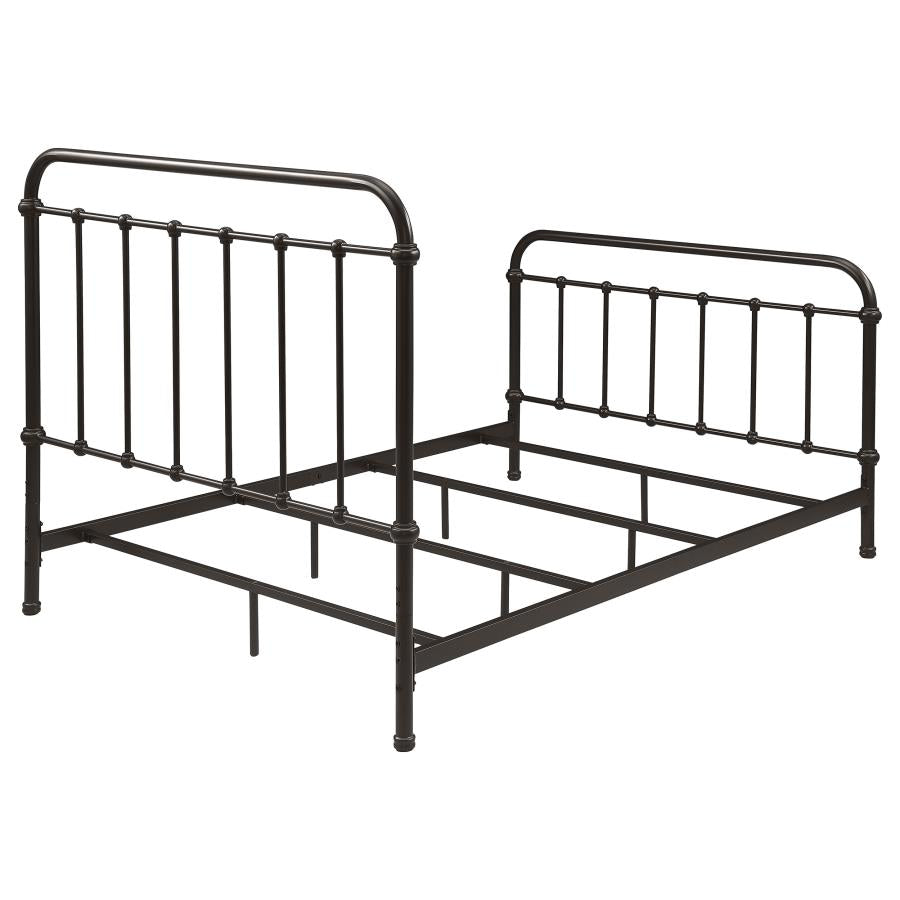 Livingston Metal Full Open Frame Bed Dark Bronze - 300399F