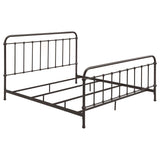 Livingston Metal Eastern King Open Frame Bed Dark Bronze - 300399KE