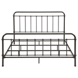 Livingston Metal Eastern King Open Frame Bed Dark Bronze - 300399KE