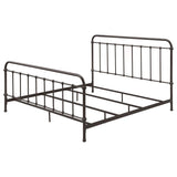 Livingston Metal Eastern King Open Frame Bed Dark Bronze - 300399KE