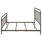 Livingston Metal Eastern King Open Frame Bed Dark Bronze - 300399KE