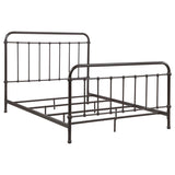 Livingston Metal Queen Open Frame Bed Dark Bronze - 300399Q