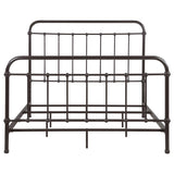 Livingston Metal Queen Open Frame Bed Dark Bronze - 300399Q