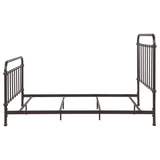 Livingston Metal Queen Open Frame Bed Dark Bronze - 300399Q