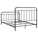 Livingston Metal Queen Open Frame Bed Dark Bronze - 300399Q