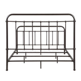 Livingston Metal Queen Open Frame Bed Dark Bronze - 300399Q