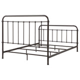 Livingston Metal Queen Open Frame Bed Dark Bronze - 300399Q