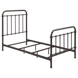 Livingston Metal Twin Open Frame Bed Dark Bronze - 300399T