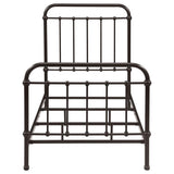 Livingston Metal Twin Open Frame Bed Dark Bronze - 300399T