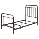 Livingston Metal Twin Open Frame Bed Dark Bronze - 300399T