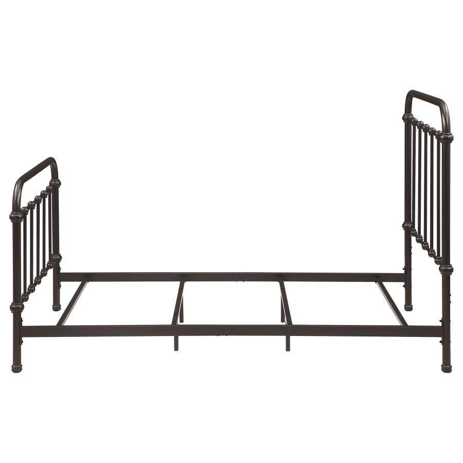 Livingston Metal Twin Open Frame Bed Dark Bronze - 300399T