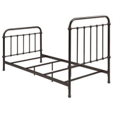 Livingston Metal Twin Open Frame Bed Dark Bronze - 300399T