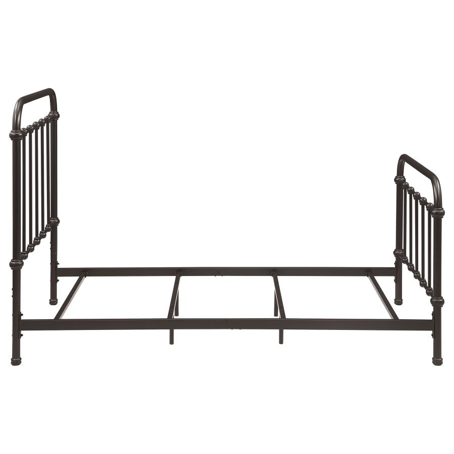 Livingston Metal Twin Open Frame Bed Dark Bronze - 300399T