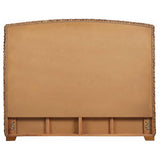 Laughton Woven Banana Leaf Queen Panel Headboard Amber - 300501QB1