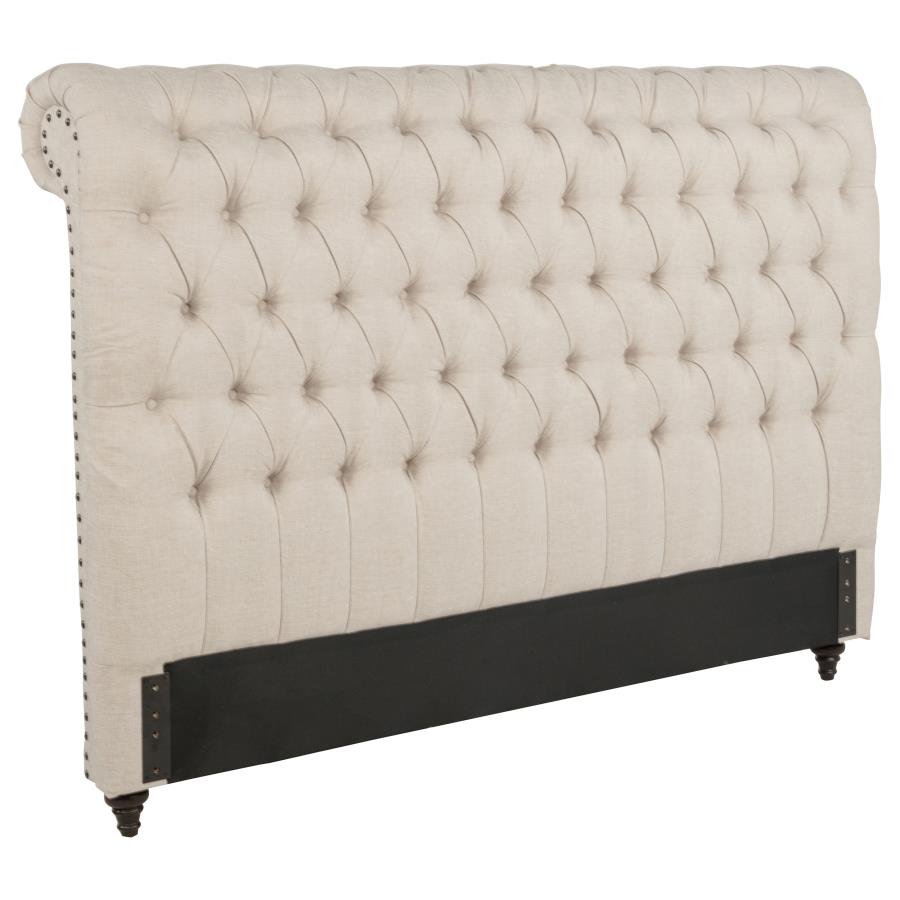 Devon 57-inch Upholstered Full Headboard Beige - 300525FB1