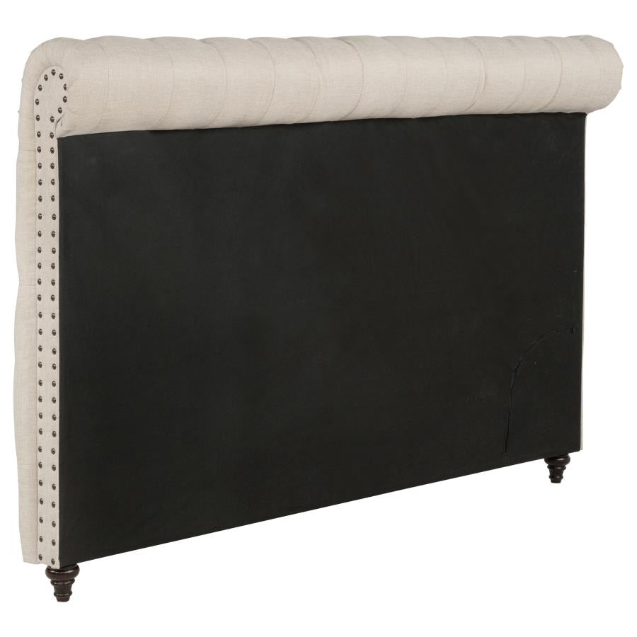 Devon 57-inch Upholstered Full Headboard Beige - 300525FB1