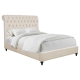 Devon 57-inch Upholstered Full Panel Bed Beige - 300525F